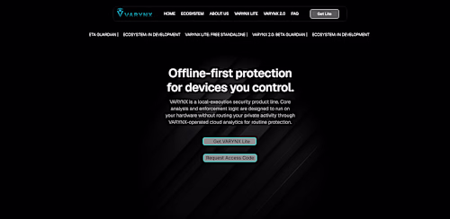 VARYNX Website: Full Framer Build & Launch
