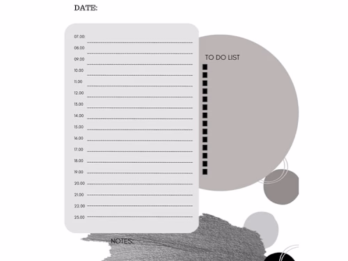 Undated Planner Black-gray for Man and Woman - Etsy