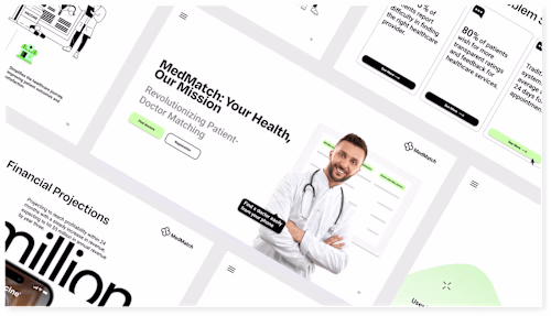 Strategic Pitch Deck Design for MedMatch