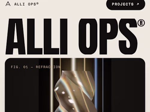 Immersive interactive portfolio - modern