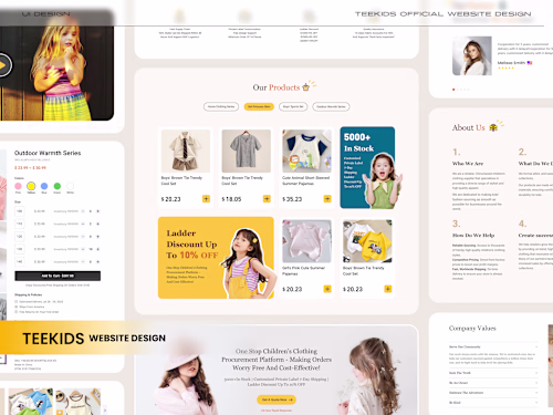TEEKIDS Website Design