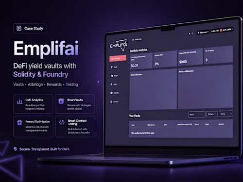 Emplifai — DeFi Yield Vaults With Solidity & Foundry