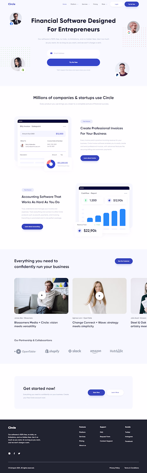 Cooperate Landing Page