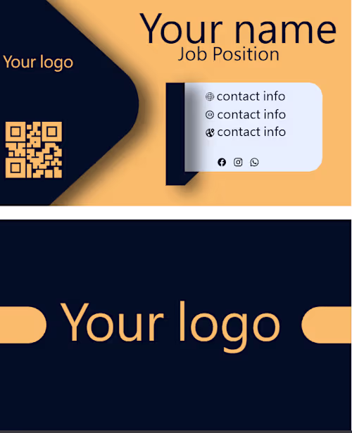 Designed a sleek, modern, double-sided