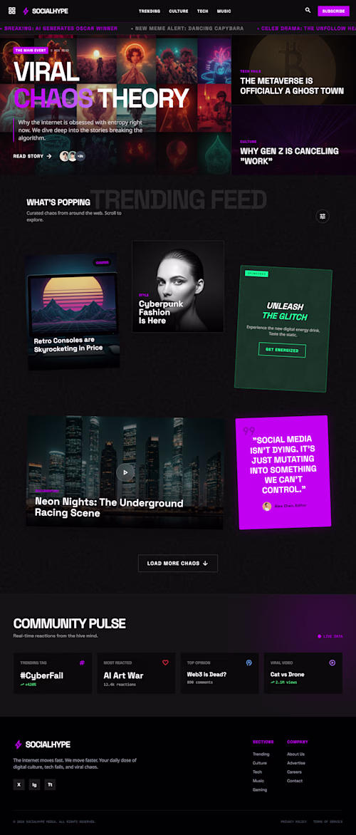 ⚡ Designed to stop the scroll. Built this dark, futuristic m...