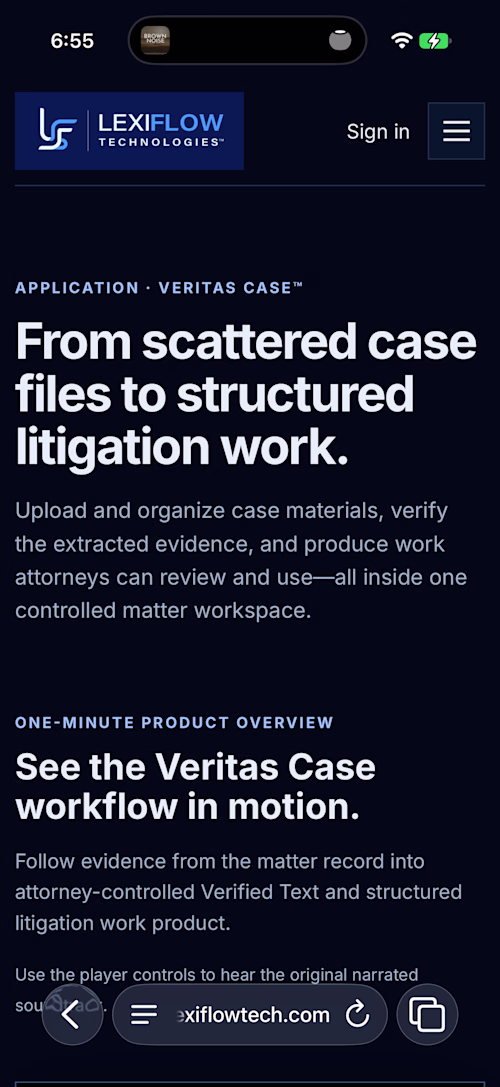 Veritas Case: Evidence Intelligence SaaS Platform