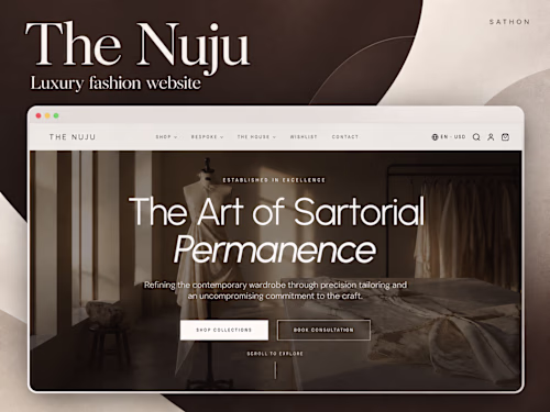 The Nuju — Luxury Fashion Website