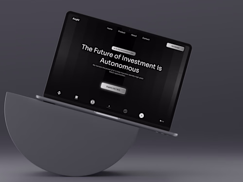 ArqAI – Futuristic Web3 x AI Landing Page
