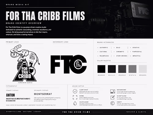 I developed a visual identity