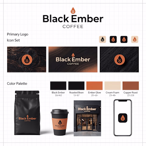 Black Ember Coffee — Brand Identity Concept