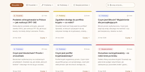 KryptoWsparcie — Next.js Website & Searchable Knowledge Base