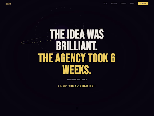 BURSTT: Creative Agency Website