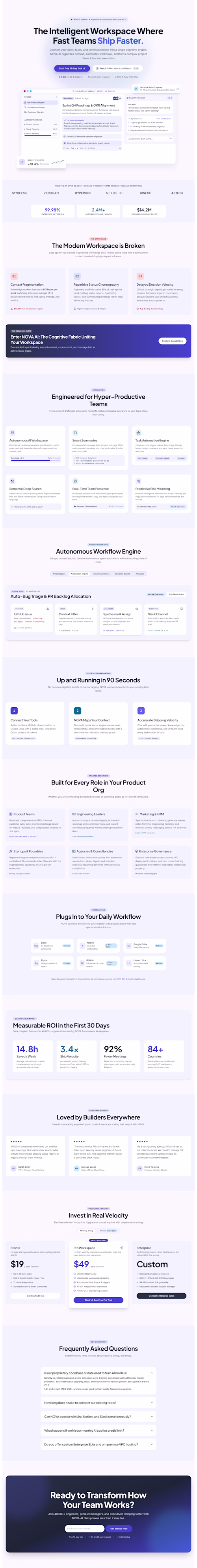NOVA AI — AI SaaS