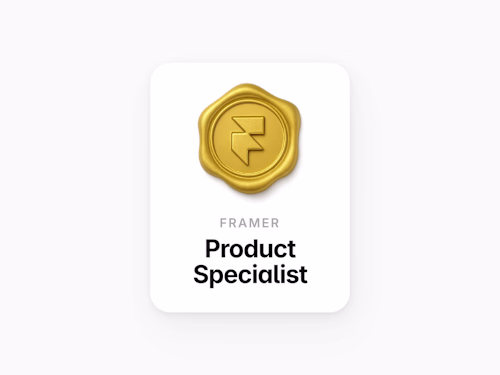 Enterprise Product Specialist at Framer