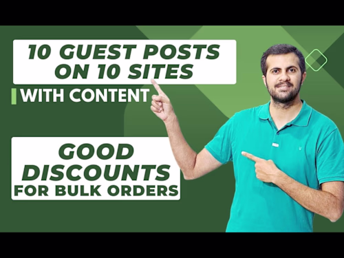 Manual White Hat Guest Posts with SEO Optimized Content