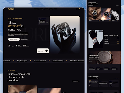 Luxury Watch E-commerce Product Website