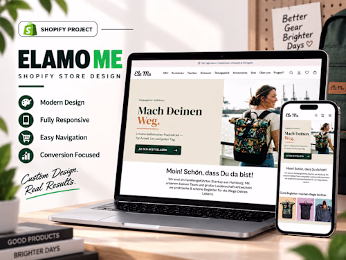 ElaMo Shopify Store Design
A German