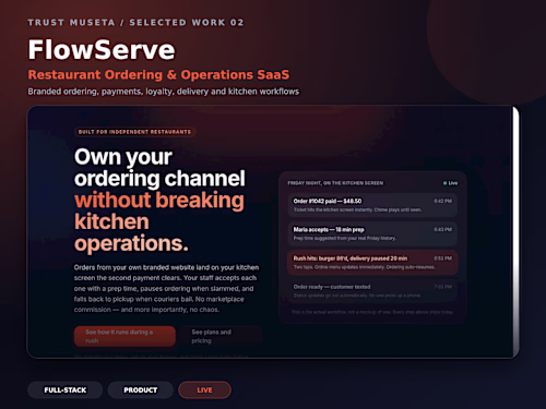 FlowServe - Restaurant Operations Platform