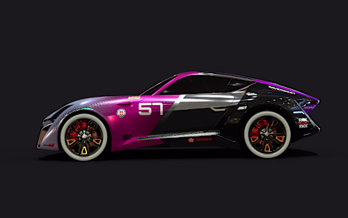 Racing Livery Design & Full Texturing — X-Taon Concept Car