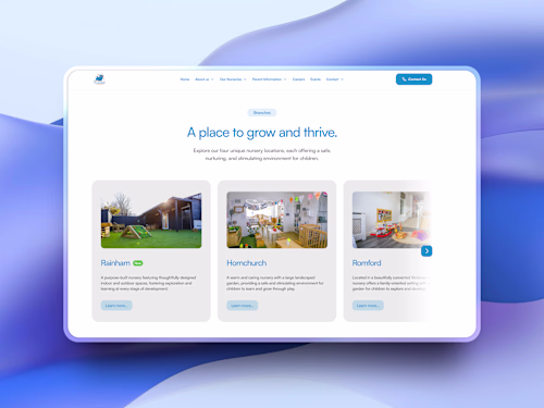 Fledgelings Day Nursery Website Design