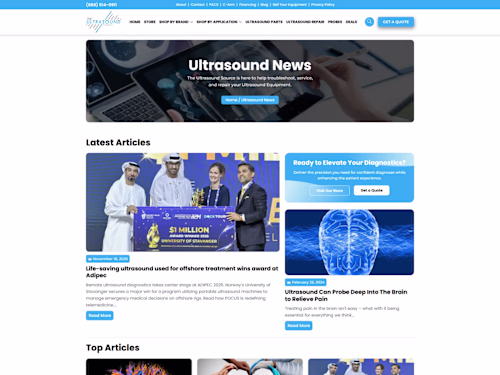 The Ultrasound Source I developed and managed the digital pl...