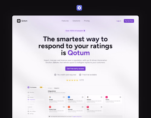 Qotum - The smartest way to respond to your ratings