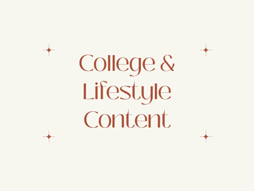 College & Lifestyle Content