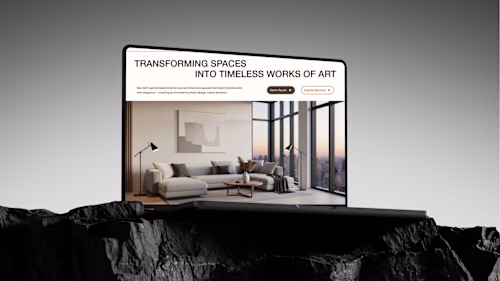 Harmony Studio Website design