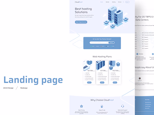 Cloudhost Website Design