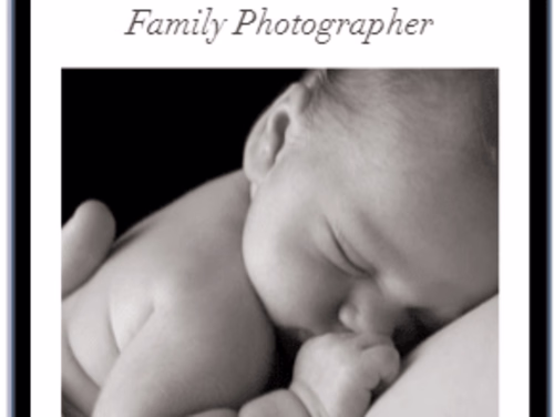 Customized website for a photography portfolio 