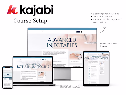Kajabi Course Setup for 1