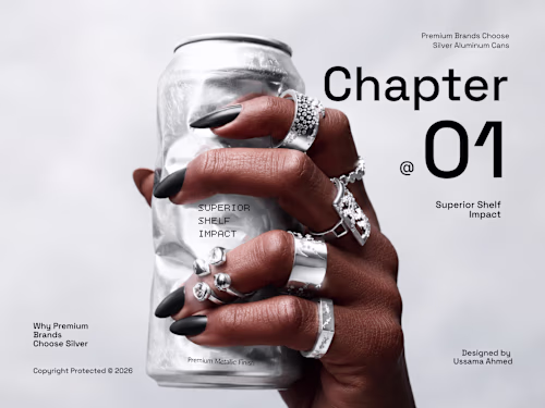 SILVER SELLS LUXURY. 
Premium packaging