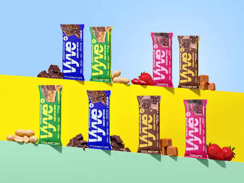 VYVE Caffeinated Protein Bar Branding & Packaging