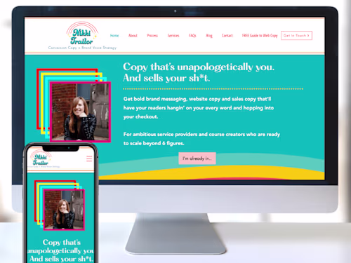 Ali Berry - Retro Website Design