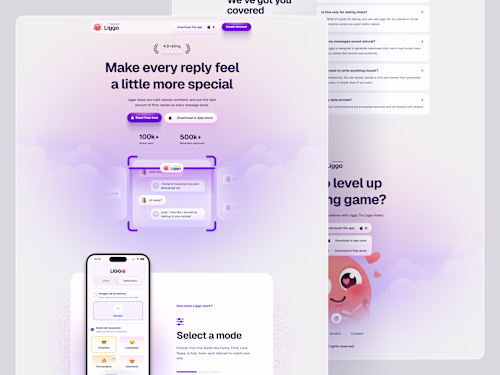 Liggo Landing Page Redesign