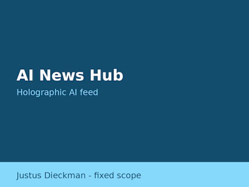 AI News Hub — desktop intelligence dashboard