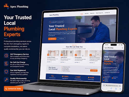 A professional plumbing service website