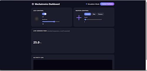 Mechatronics Dashboard — a web