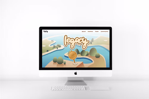 Landing Page Website for Legacy XR Studio 