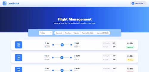 CrewMach – Airline Crew Management PWA