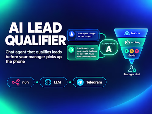 AI Lead Qualifier — qualifies leads before your manager calls