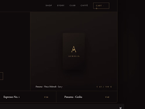 Aurelia — Premium Coffee Branding