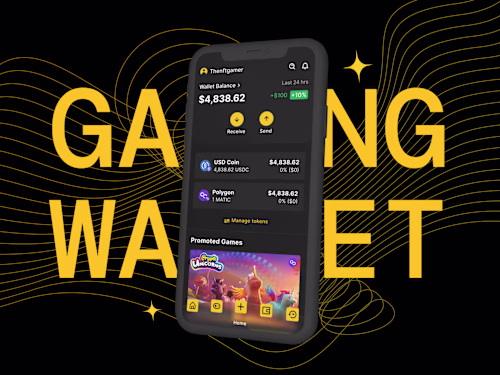 PLAY3R Crypto Wallet - Website and App Design