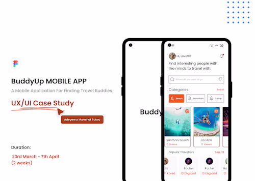 Buddy Up App Case Study on Behance