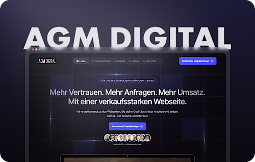 Webflow Development for AGM Digital