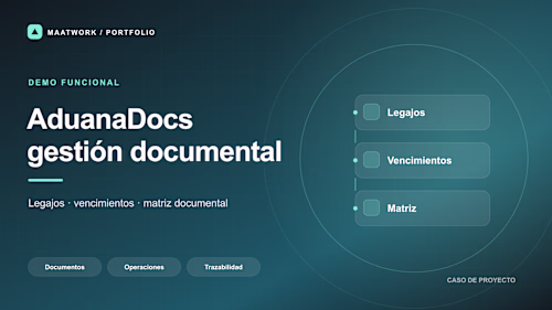 Aduana Docs | Customs document workflow demo