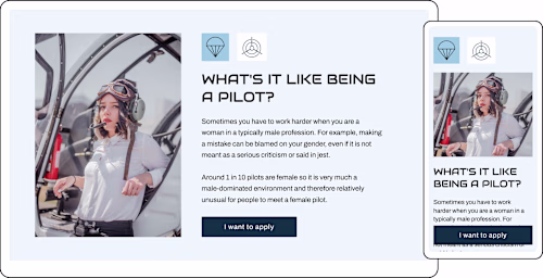 SPHAIR - Aviation career assessment and training website