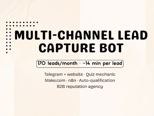 A B2B reputation agency was