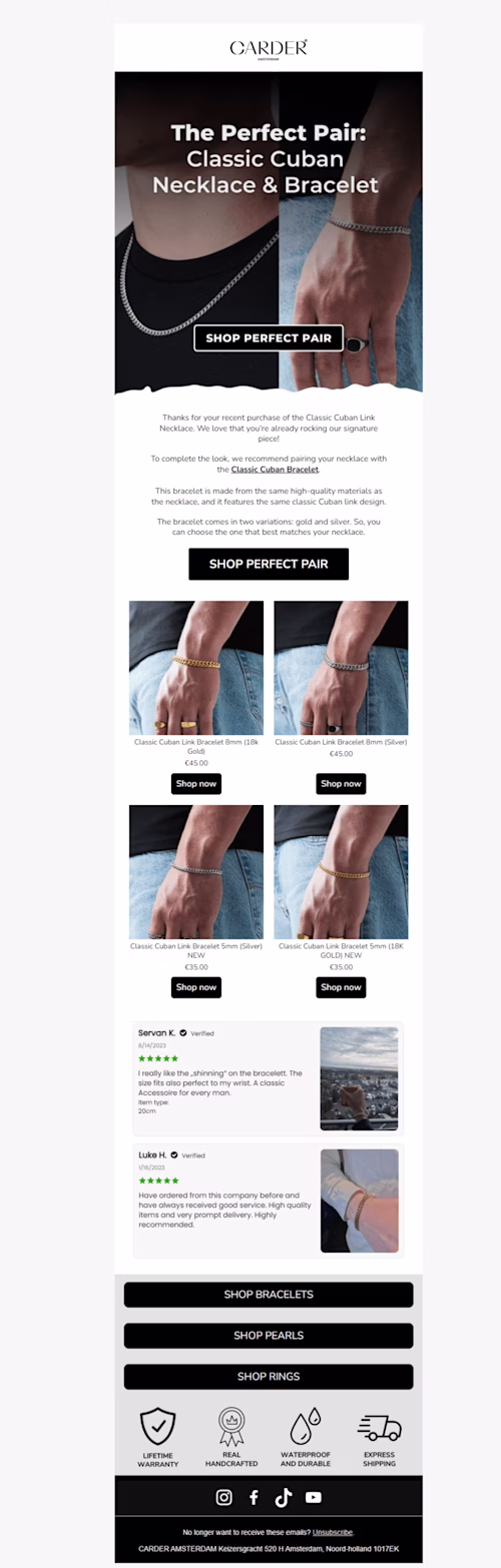 Product Spotlight Campaign For A Jewelry Brand