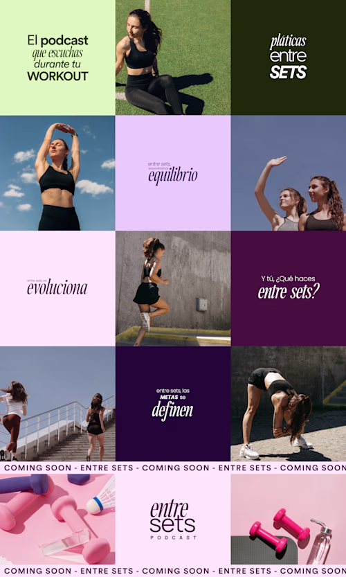 Wellness gym podcast brand identity project
